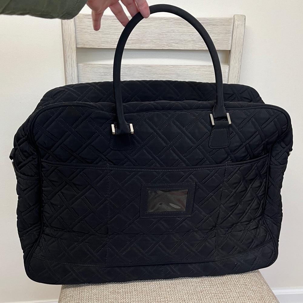 Vera Bradley, EUC, Travel bag, Huge, pkt front, ID slot, clean in/out, read ⬇️